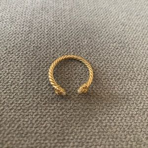 Renaissance Ring in 18K Gold with Diamonds